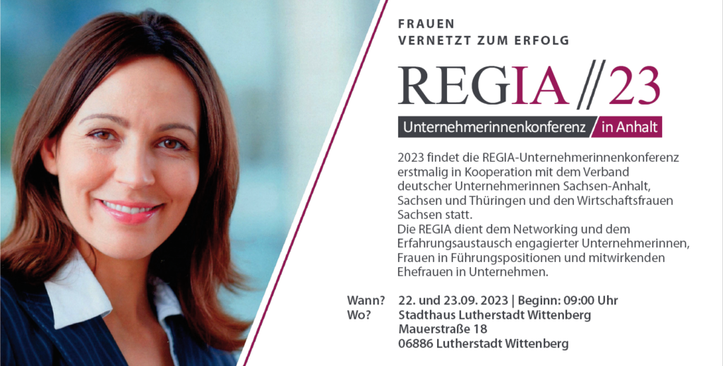 REGIA Unternehmerinnen-Konferenz 2023 in Wittenberg